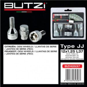 Kit antivol BUTZI pour jantes Citroën et Peugeot.