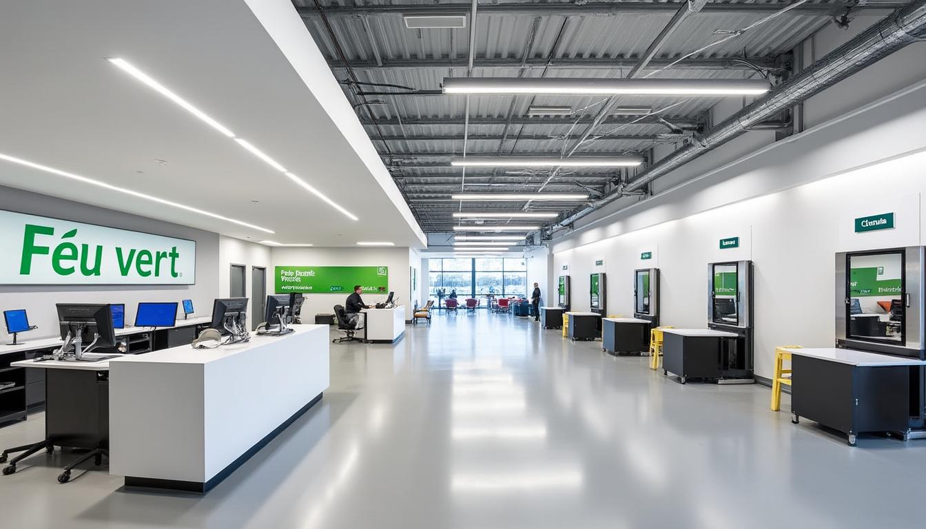 feu vert inaugure son premier centre dédié exclusivement aux professionnels, offrant des services et solutions adaptés aux flottes d'entreprises pour un entretien optimal des véhicules utilitaires.