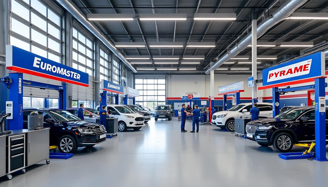 euromaster renforce sa position en intégrant le groupe pyrame, désormais indépendant de siligom, pour offrir des services améliorés et une expertise accrue dans le secteur automobile.